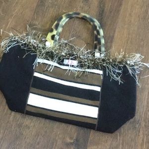 Meta hand made black/brown handbag
